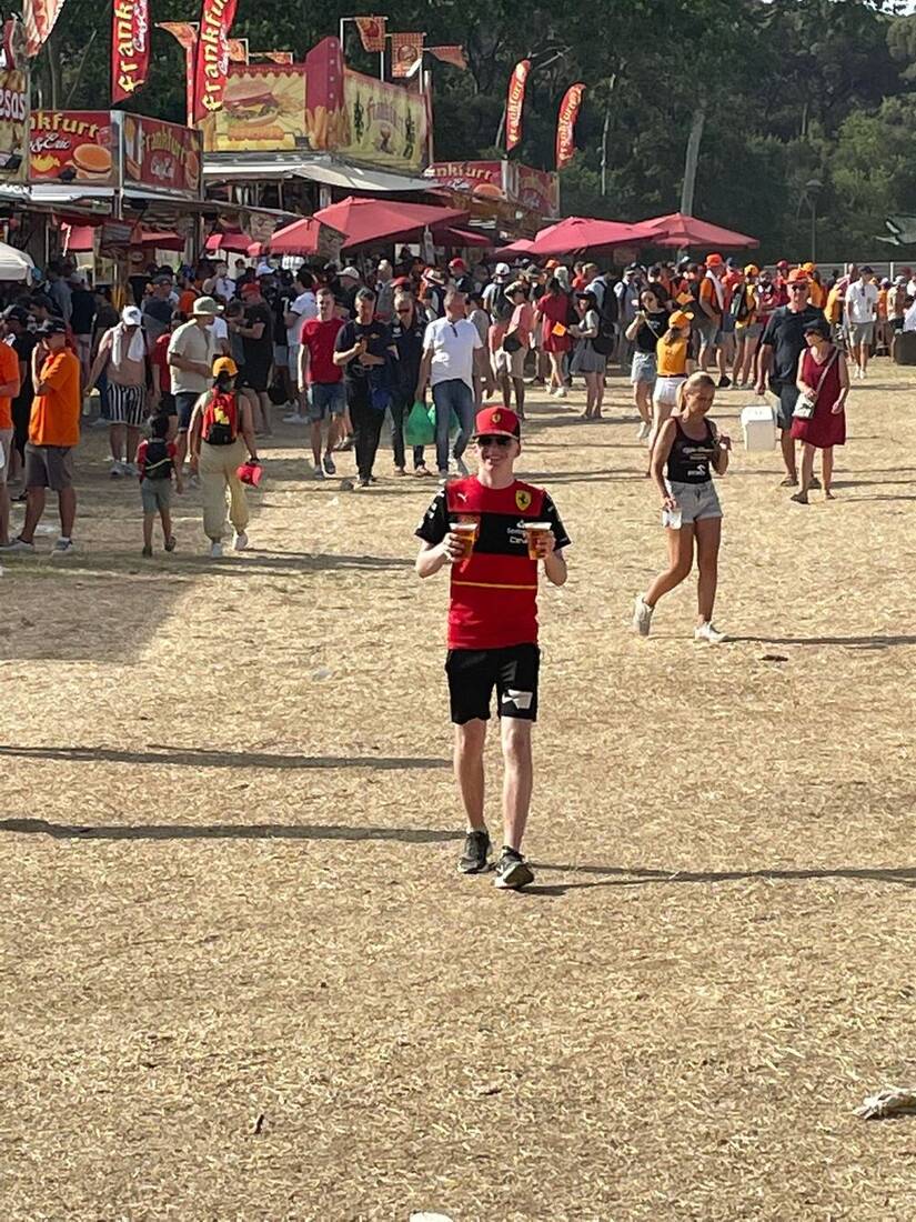 Seán at the Barcelona Grand Prix